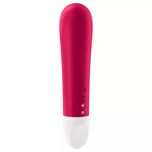 Satisfyer - mini vibracijski stimulator - akumulatorski, vodoodporen, rdeč