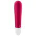 Satisfyer - mini vibracijski stimulator - akumulatorski, vodoodporen, rdeč