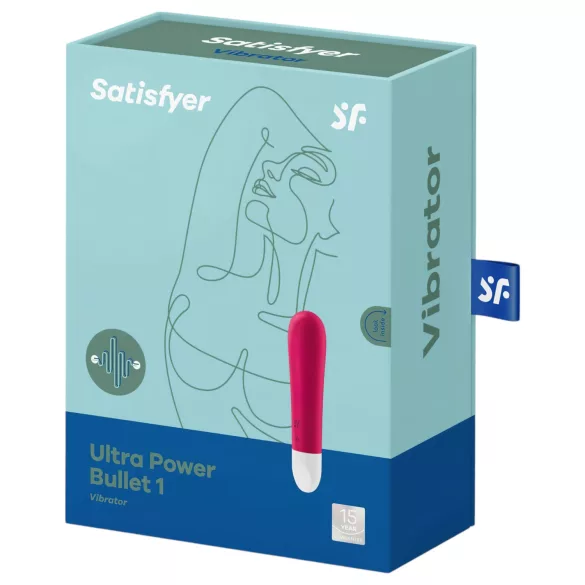 Satisfyer - mini vibracijski stimulator - akumulatorski, vodoodporen, rdeč