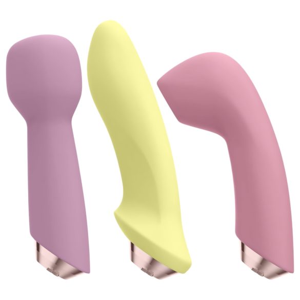 Satisfyer Marvelous Four - vibratorski komplet - 4 nastavki - polnilni