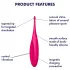 Satisfyer Twirling Fun - vibrator za klitoris - akumulatorski, vodoodporen