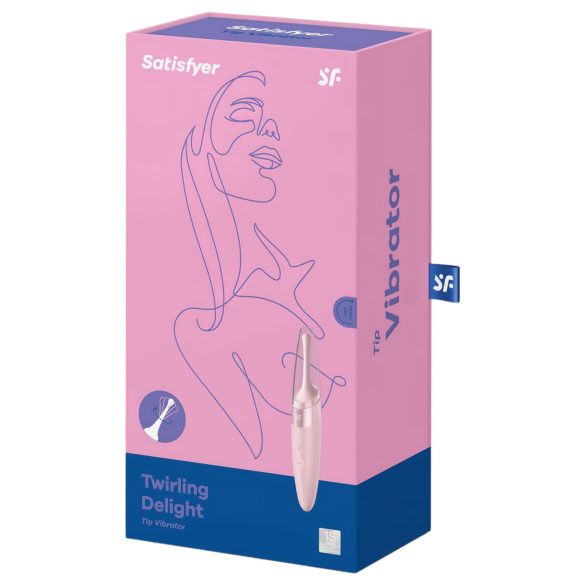 Satisfyer Twirling Delight - klitoralni vibrator - vodoodporen - roza