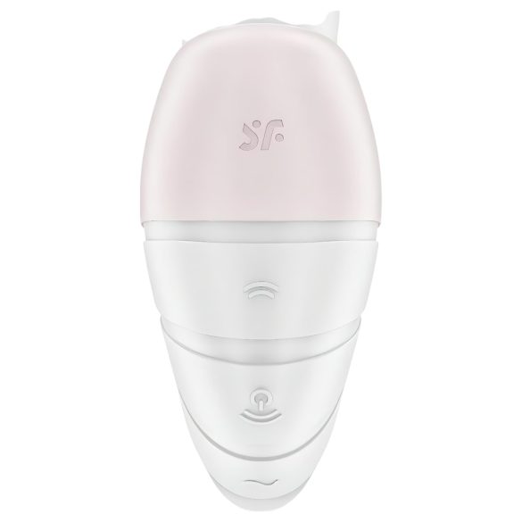 Satisfyer Supernova - vibrator s pulzacijami zraka 2v1 - polnjenje - bel