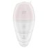 Satisfyer Supernova - vibrator s pulzacijami zraka 2v1 - polnjenje - bel