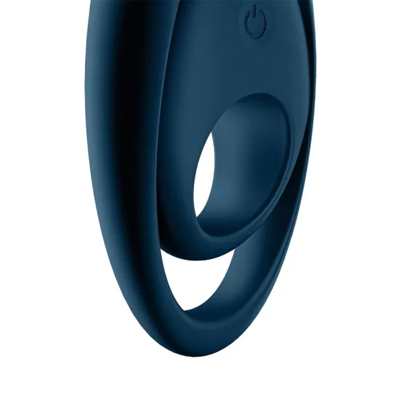 Satisfyer Glorious Duo - vibracijski obroček za penis (moder)