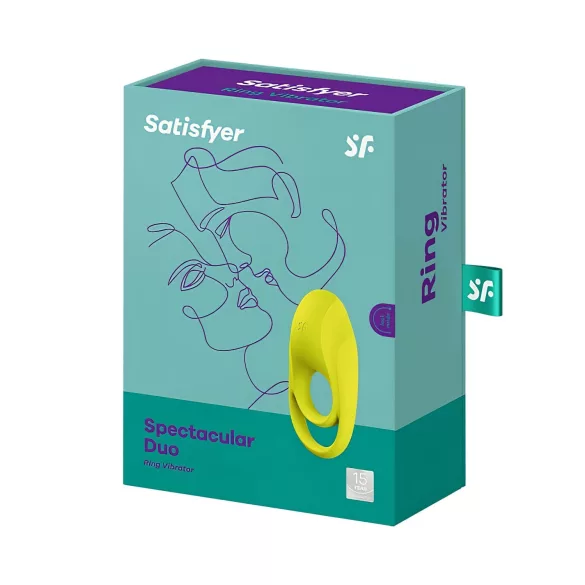Satisfyer Spectacular - vodoodporni vibracijski obroček (rumena)