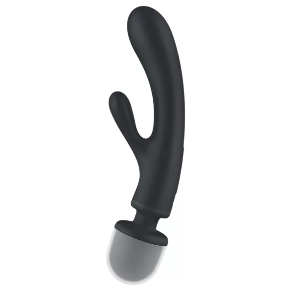 Satisfyer Triple Lover - vibrator za G-točko in masažo - srebrn