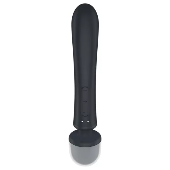 Satisfyer Triple Lover - vibrator za G-točko in masažo - srebrn