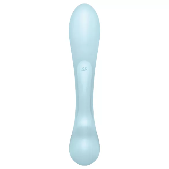 Satisfyer Triple Oh - vibrator s stimulacijo klitorisa - polnilni - modra