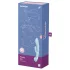 Satisfyer Triple Oh - vibrator s stimulacijo klitorisa - polnilni - modra