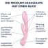 Satisfyer Triple Oh - akumulatorski vibrator z ročajem za klitoris (roza)