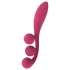 Satisfyer Tri Ball 1 - vibrirajoči masažer z več funkcijami - rdeč, polnilni