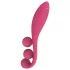 Satisfyer Tri Ball 1 - vibrirajoči masažer z več funkcijami - rdeč, polnilni