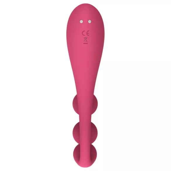 Satisfyer Tri Ball 1 - vibrirajoči masažer z več funkcijami - rdeč, polnilni