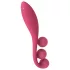 Satisfyer Tri Ball 1 - vibrirajoči masažer z več funkcijami - rdeč, polnilni