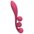 Satisfyer Tri Ball 1 - vibrirajoči masažer z več funkcijami - rdeč, polnilni