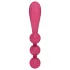 Satisfyer Tri Ball 1 - vibrirajoči masažer z več funkcijami - rdeč, polnilni