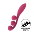 Satisfyer Tri Ball 1 - vibrirajoči masažer z več funkcijami - rdeč, polnilni