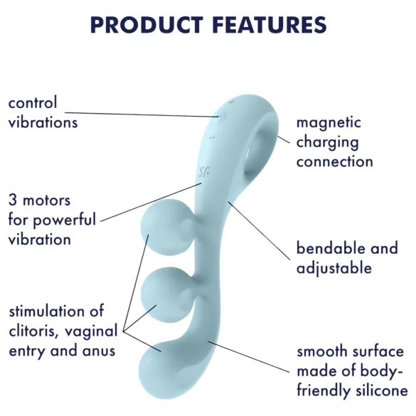 Satisfyer Tri Ball 2 - večfunkcijski vibrator - meta
