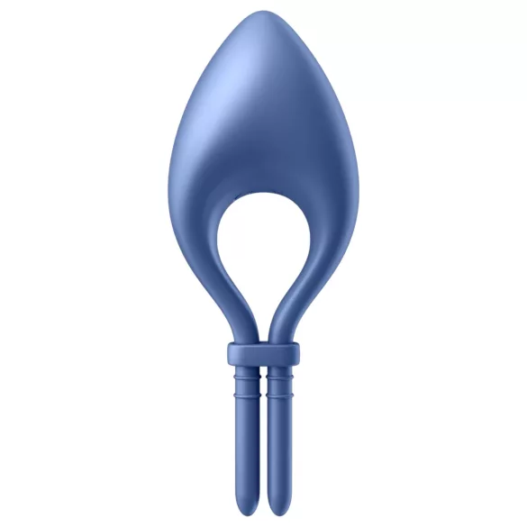 Satisfyer Bullseye - aplikacijsko vodeni vibracijski obroček za penis za moške (moder)