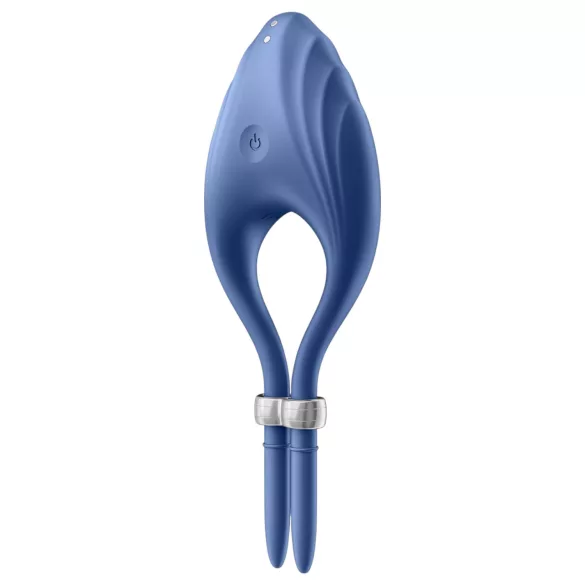 Satisfyer Duelist - vibracijski obroč za penis - polnjenje USB - modra