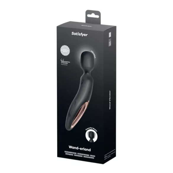 Satisfyer Wand-erland - masažni vibrator - črna