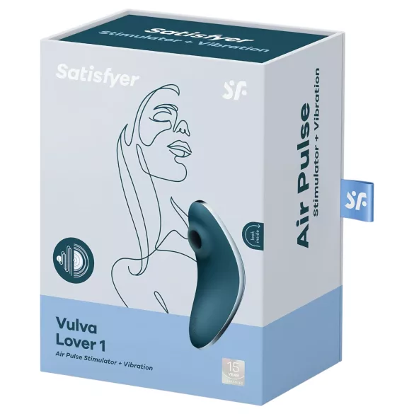 Satisfyer - vibrator za klitoris na zračni val - polnilen, modra