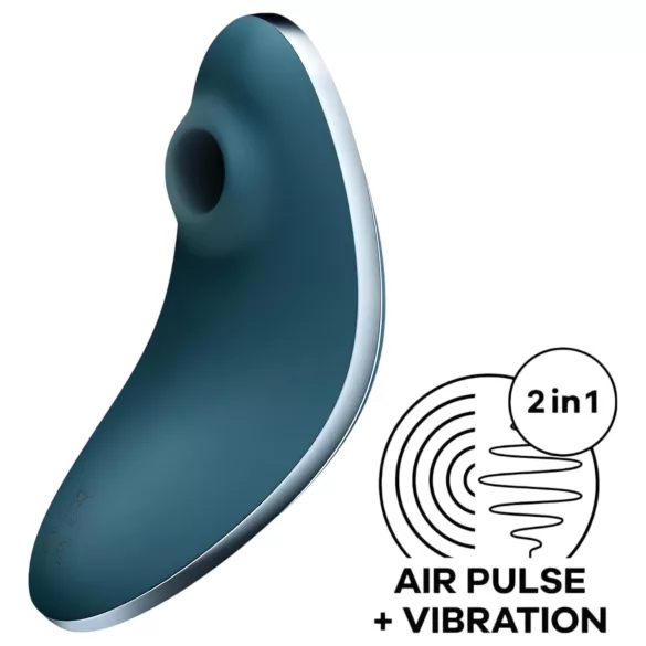 Satisfyer - vibrator za klitoris na zračni val - polnilen, modra