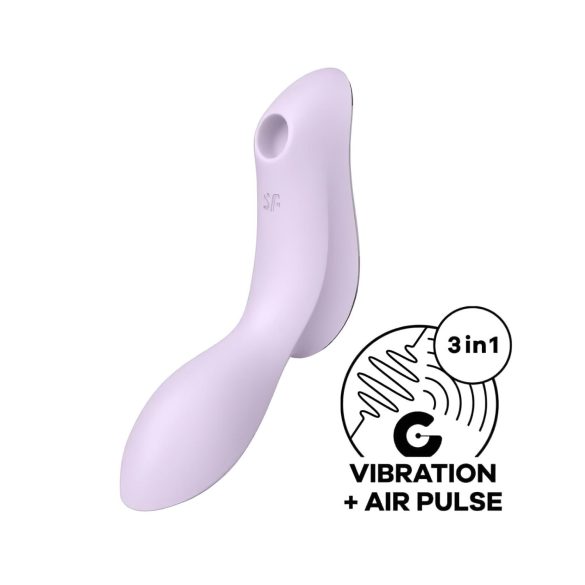 Satisfyer Curvy Trinity 2 - zračna 2v1 vibracija (vijolična)