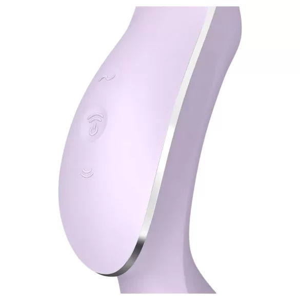Satisfyer Curvy Trinity 2 - zračni 2-v-1 vibrator (vijoličen)