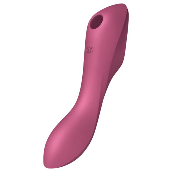 Satisfyer Curvy Trinity 3 - Zračni 2v1 vibrator (rdeč)