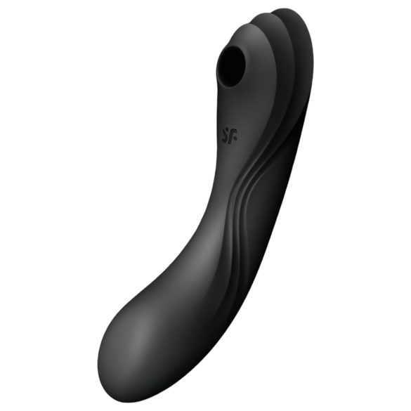 Satisfyer Curvy Trinity 4 - zračni 2v1 vibrator (črna)