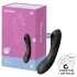 Satisfyer Curvy Trinity 4 - zračni val 2v1 vibrator (črn)
