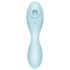 Satisfyer Curvy Trinity 5+ - pametni 2v1 vibrator (modra)