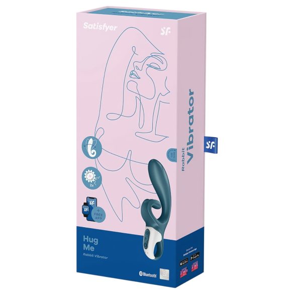 Satisfyer Hug Me - vibrator za klitoris in točko G - modra