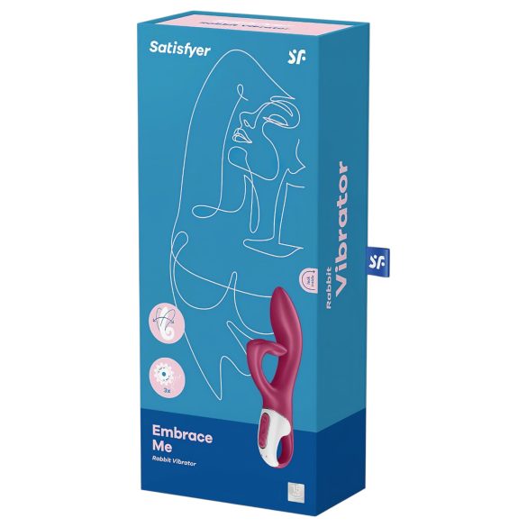 Satisfyer Embrace Me - vibracijski stimulator za klitoris in točko G - rdeč