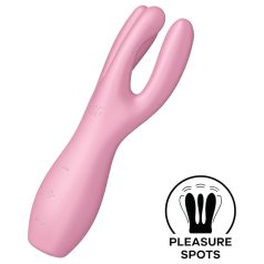   Satisfyer Threesome 3 - vibrator za klitoris - akumulatorski - roza