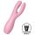 Satisfyer Threesome 3 - vibrator za klitoris - akumulatorski - roza