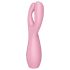Satisfyer Threesome 3 - vibrator za klitoris - akumulatorski - roza