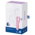 Satisfyer Threesome 4 - aplikacijo upravljan vibrator za klitoris (roza)