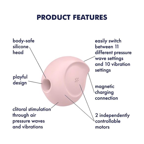 Satisfyer Sugar Rush - vibrator za klitoris z zračnimi valovi - roza