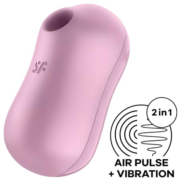 Satisfyer Cotton Candy - akumulatorski zračni stimulator ščegetavčka (vijoličen)