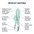 Satisfyer Air Pump Bunny 5 - aplikacijsko vodeni napihljivi vibrator (meta)