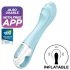 Satisfyer Air Pump Vibrator 5 - pametna črpalna vibrator (modra)