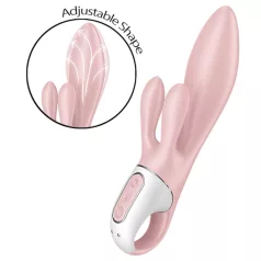 Satisfyer - vibracijski zajček s pumpanjem - roza