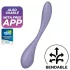 Satisfyer G-spot Flex 5 - vibrirajoči stimulator G-točke z upravljanjem prek aplikacije (vijoličen)