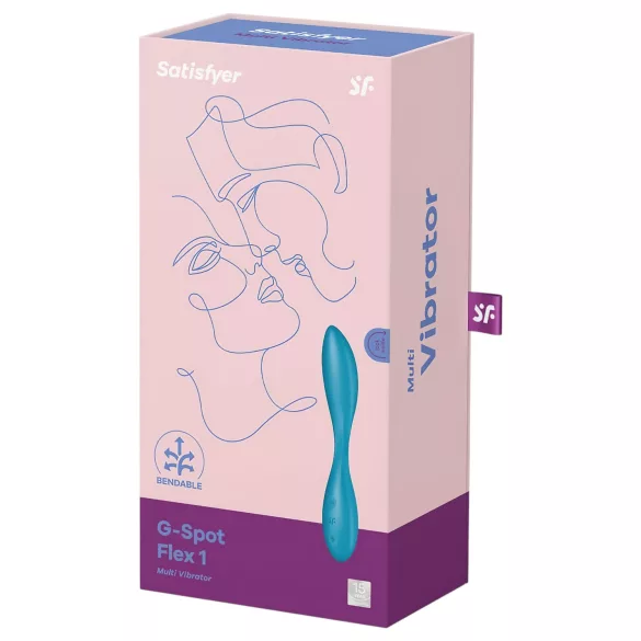 Satisfyer G-spot Flex 1 - akumulatorski, vodoodporni vibrator za G-točko (zelen)