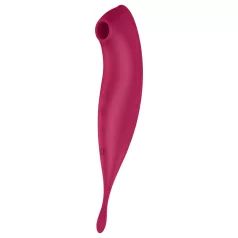   Satisfyer Twirling Pro - vibrator za klitoris 2v1 - pameten - rdeč