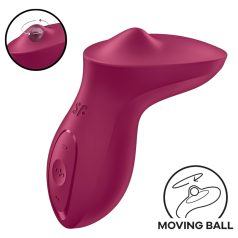   Satisfyer Exciterrr - vibrator za klitoris z vrtljivimi kroglicami - rdeč