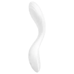   Satisfyer Rrrolling - vibrator za G-točko z gibljivo kroglico (bel)